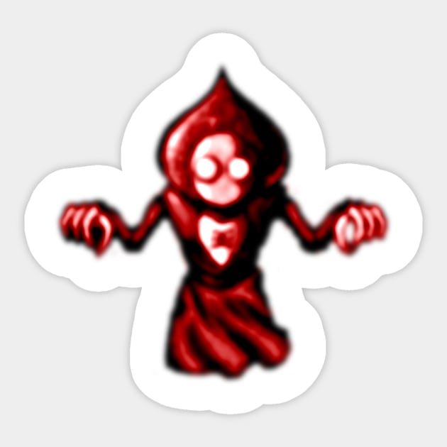 Flatwoods Monster's Ghost *RED Sticker by AWSchmit